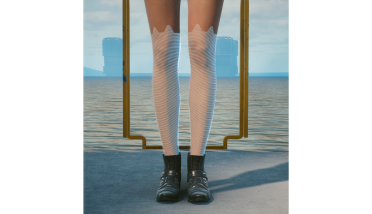 Kitty cat over the knee stockings