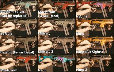 Iconic weapon texture swap