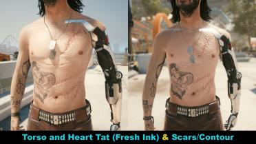 Johnny Reskinned-Tattoos and Scars of Concept Art