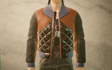 Men's V nail sleeve coat