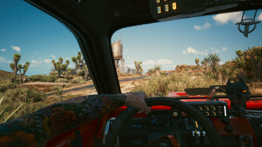 Male V Flower Arm Tattoo