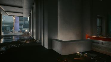 Night city garbage removal