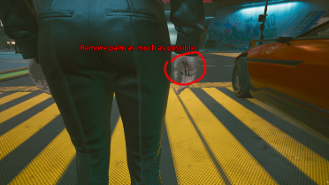 Remove the holes left by the injection