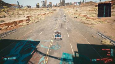 Close-up car TPP perspective