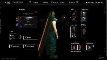 Cloud Strife Clothing Set and Hair