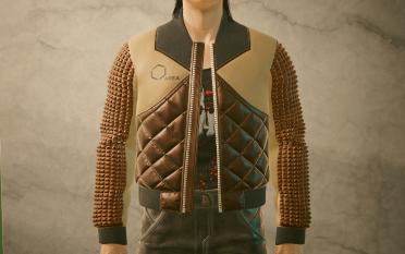 Men's V nail sleeve coat