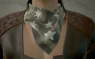 Men's V neck scarf