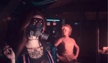 Combine modified accessories-masks and glasses