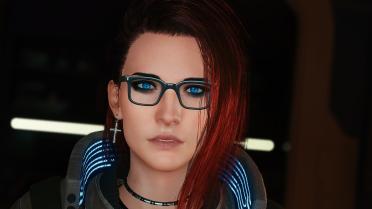 V's short fancy hair