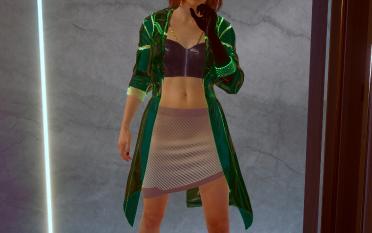 Men's and women's V transparent coats