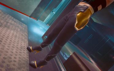 V-shaped men's high heels