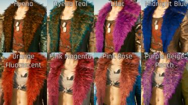 River's colorful jacket