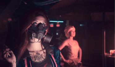 Combine modified accessories-masks and glasses