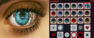 Rogue's eyes and makeover details