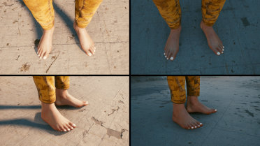 Female V's foot model