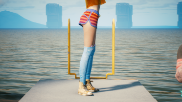 Kitty cat over the knee stockings