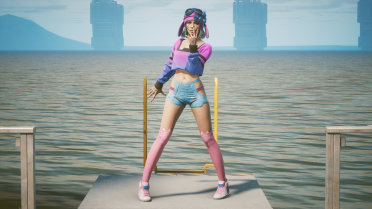 Kitty cat over the knee stockings