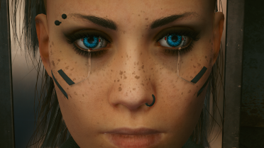 Rogue's eyes and makeover details