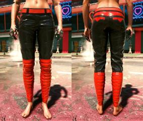 V's Panam pants-cleaning and recoloring