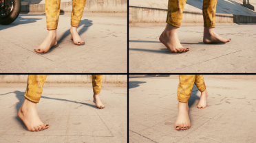 Female V's foot model