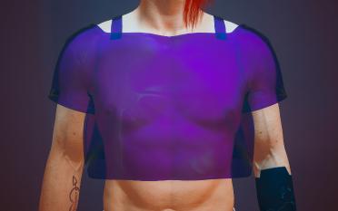 Men's V short T-shirt