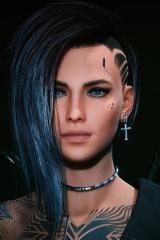 Indy's subtle face tattoo