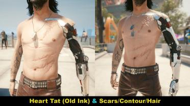 Johnny Reskinned-Tattoos and Scars of Concept Art