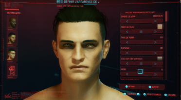 Use cyberware to customize skin tone