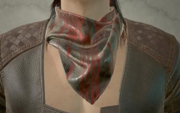 Men's V neck scarf