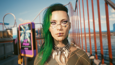 Face Blackwork Tattoo