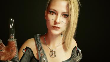 Cyberpunk makeup and face texture collection