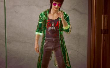 Men's and women's V transparent coats