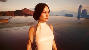 Hanako's chopsticks plate hair