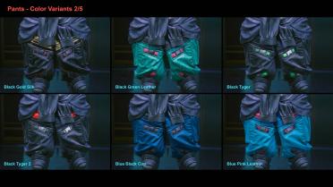 Street ninja pants and shoes