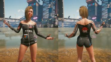 Full swimsuit, no tailoring