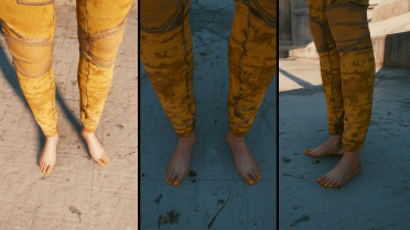 Female V's foot model