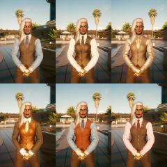 Corpo shirt with tie and vest