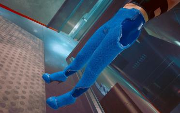 V-shaped men's high heels