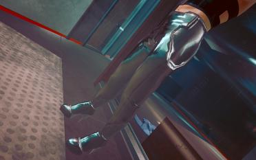 V-shaped men's high heels