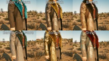 River's colorful jacket