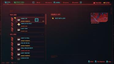 Right mouse button to return or cancel