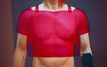 Men's V short T-shirt