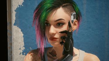 Judy's face is beautified-4K skin tone makeup and eyebrows