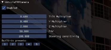 Better vehicle vision presets