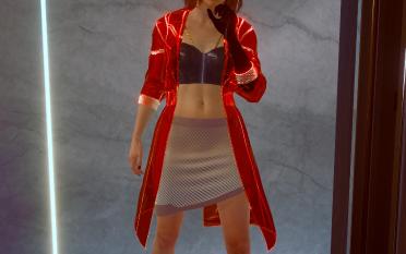 Men's and women's V transparent coats