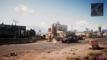 Desert city smog shadow