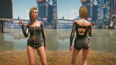 Full swimsuit, no tailoring