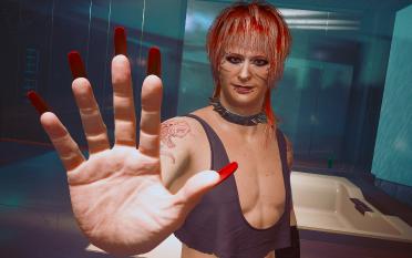 Male V Five Fingers Long Nails