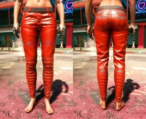 V's Panam pants-cleaning and recoloring