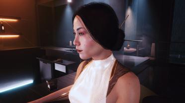 Hanako's chopsticks plate hair